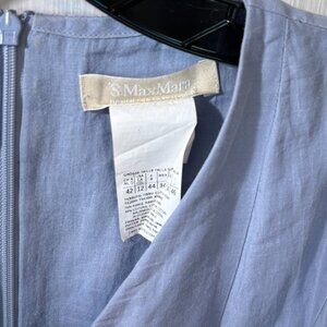‘S Max Mara sleeveless blue ramie and  cotton dress, Easy Living collection